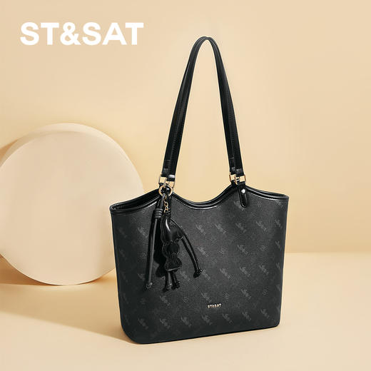 星期六气质温柔风大容量托特包SSD521A06G 商品图5