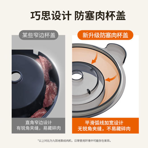 九阳不锈钢绞肉机家用绞馅碎肉机电动料理搅拌打肉饺子肉馅蒜蓉机 商品图9
