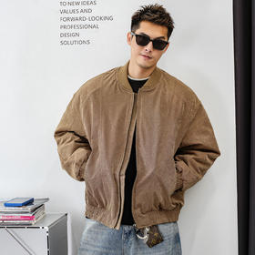 徐太浪【复古做旧 立体工装】棒球领羽绒服男冬季大码防寒服外套