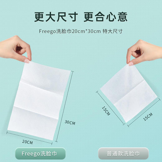 Freego洗脸巾20*30cm「用了就会回购」干湿两用-加大加厚珍珠纹洁面巾 商品图1