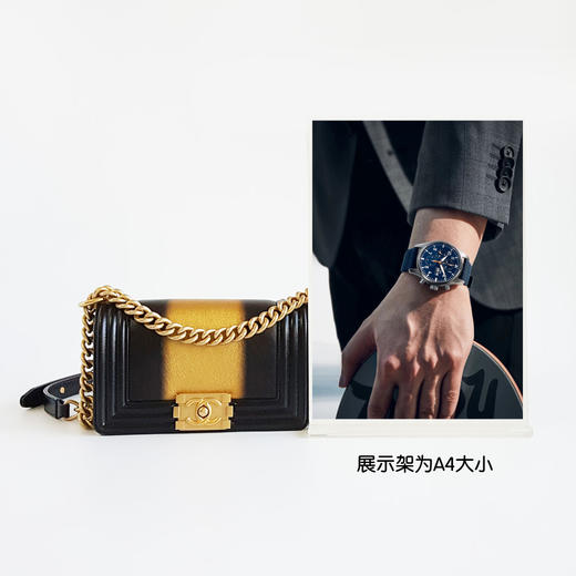 【95新】CHANEL香奈儿Leboy系列A67085 B06016 NC922小号黑金渐变拼色Leboy链条包单肩斜挎包101125NJT51 商品图10