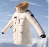 真貉子毛领白鹅绒男女同款工装防寒羽绒服 商品缩略图12