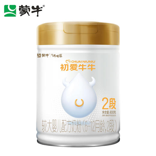 蒙牛初爱牛牛2段较大婴儿配方奶粉800g 商品图2