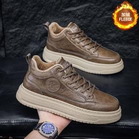 【HF】无忧购 秋冬季加绒保暖男款中高帮休闲户外鞋男K612（截单后3-5天发货）