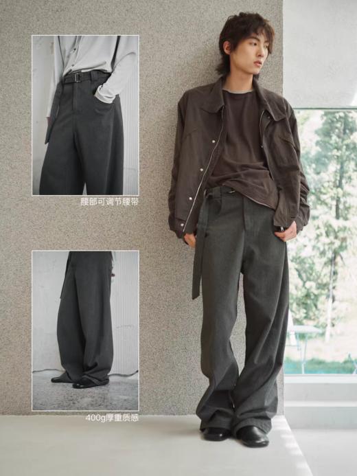 共和GongheRepub/GH24049/「弧光」磨毛绒感长裤 商品图1