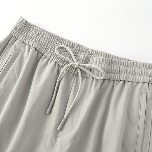 户外运动休闲裤25秋款压褶设计纯色系带青少年直筒裤男士通勤裤K&C 商品图7