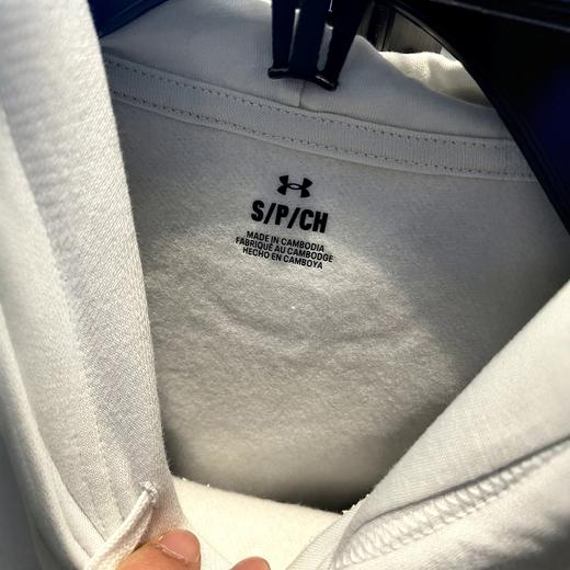 Under Armour/安德玛 男士秋季宽松棉混纺加绒袋鼠兜连帽套头卫衣 商品图4