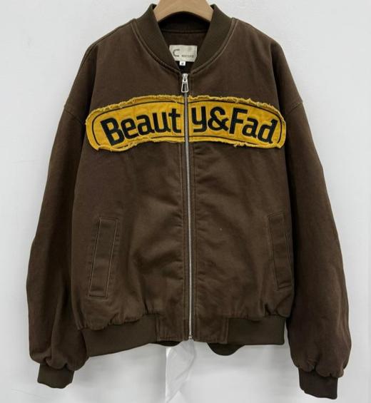 ZC棒球领前后图案夹棉外套51029（咖啡）冬季 254011830321 商品图0