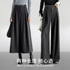 【内购】气质通勤拼接腰头高腰裙裤显瘦内工字活褶橡筋后腰A字休闲裤-144K56925 商品缩略图1