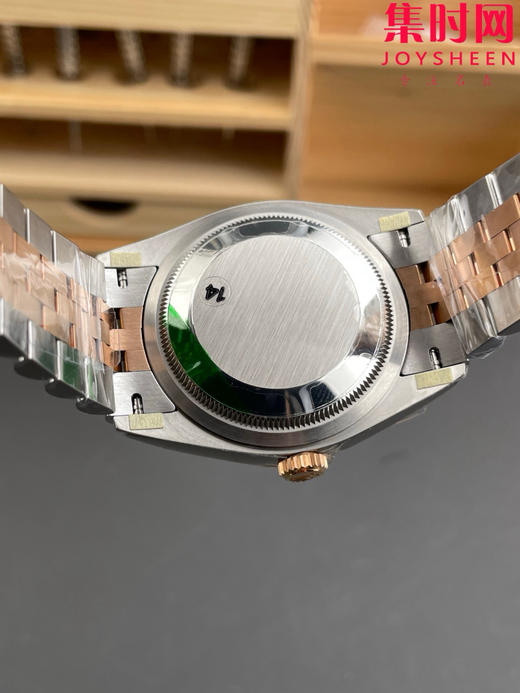 劳力士 VS日志36系列 间金款格子纹36mm 男士腕表 3235机 五珠带 表径36mm 小手腕福音 商品图9