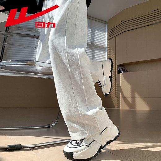 回力运动裤卫裤2025春季宽松小个子阔腿裤子直筒长裤春秋女香蕉裤 商品图4