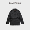 ROMI STUDIO“棕标甄选”100%羊皮肌理感西装版皮衣外套RW24WWG0380 商品缩略图7