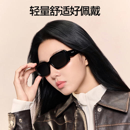 SIINSIIN墨镜女款2025新款高级感矩形方框时尚防紫外线偏光太阳镜 商品图3