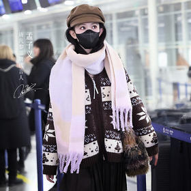 【严选】【孟子义同款】诗凡黎费尔岛圣诞风提花针织开衫25冬复古毛衣外套7GC133361