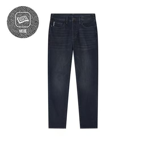 佐丹奴男装25年新款180度腰头抓绒牛仔裤01115607 商品图3