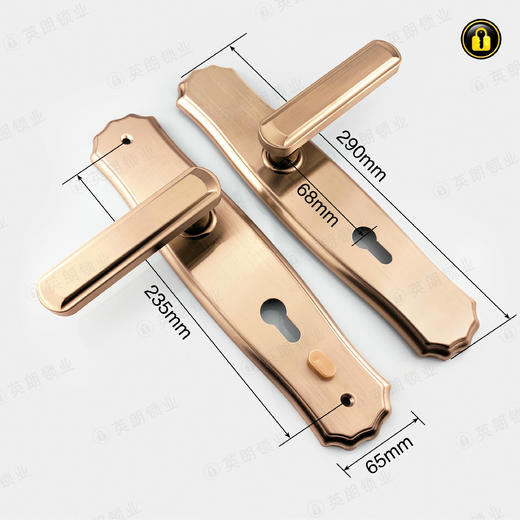 〖A048〗玫瑰金1.2厚2904(大85)双活右 商品图2