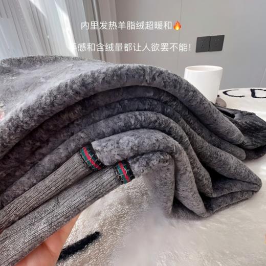 【打底裤袜女秋冬加厚棉竖条纹羊绒压力瘦腿袜提臀收腹不掉裆连裤袜 商品图2