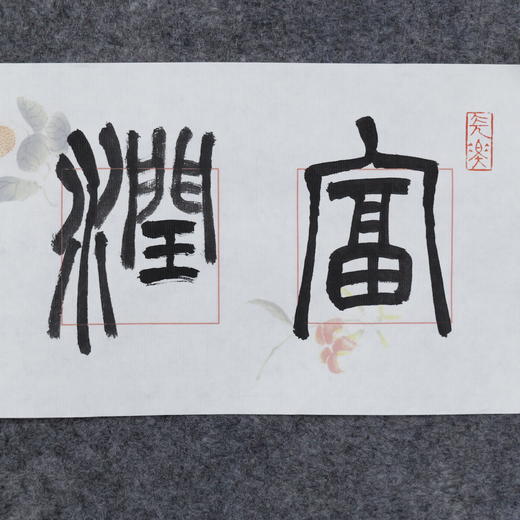 李平《富润屋德润身》13.5x68CM 手写纸本宣纸书法作品 商品图4