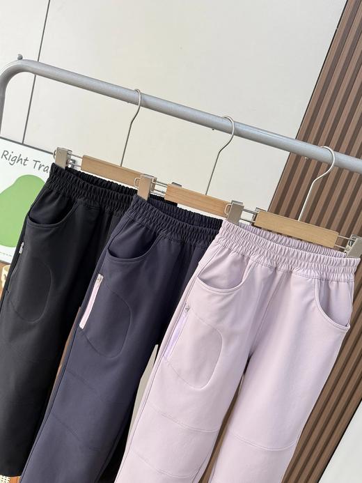 中大童  秋冬新款直筒裤休闲宽松裤脚可调节加绒百搭长裤 商品图3