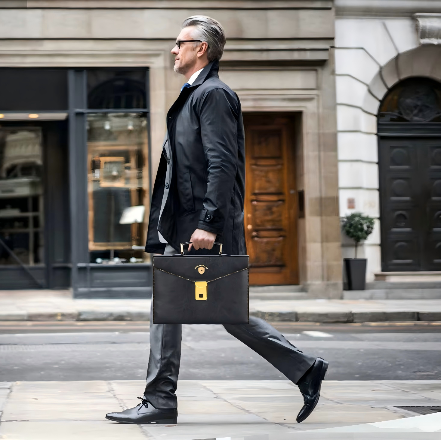 穿越14世纪 古典英伦复古奢华经典皮包 时尚抢眼 商务旅行 书房摆件 网红道具