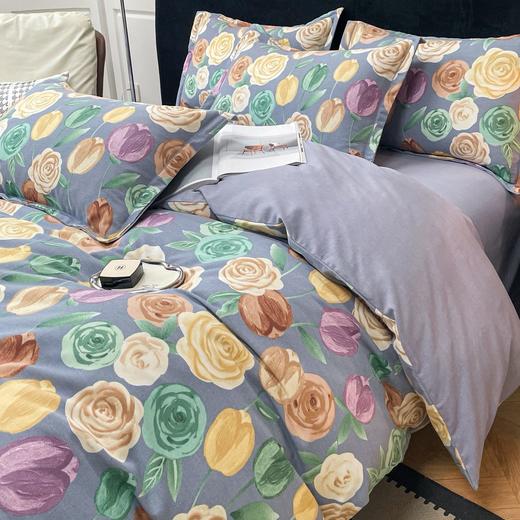 觅槿 新疆棉生态火山磨毛四件套 厚实耐磨 吸湿透气  多款可选 商品图9