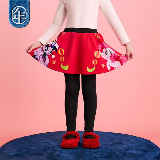 小马宝莉联名年衣童装冬季新款女童卡通甜美百搭小马宝莉新年裙裤 商品图2