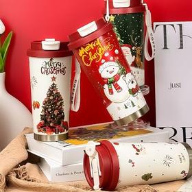 圣诞限定款❗️食品级真空316不锈钢保温杯 女生高颜值圣诞限定咖啡杯 车载随行便携水杯