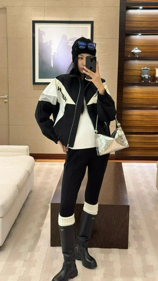 驴家 25秋冬新款 拼色立领夹克风衣外套(TM) 商品图5