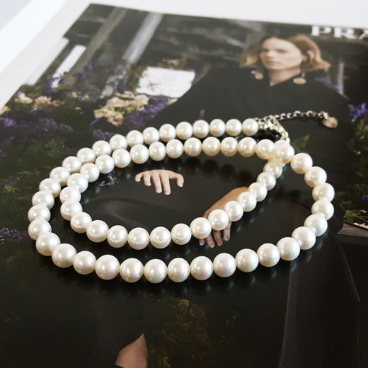 【天然正品】天然近完美约6.5MM白色珍珠项链 长：46CM（长度可调节）061125NJS26 特价：780 商品图6