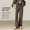 【内购】【五好聚暖裤】通勤分割线遮肉显瘦内里奥粒绒保暖微弹针织长裤-154KA2801 商品缩略图1