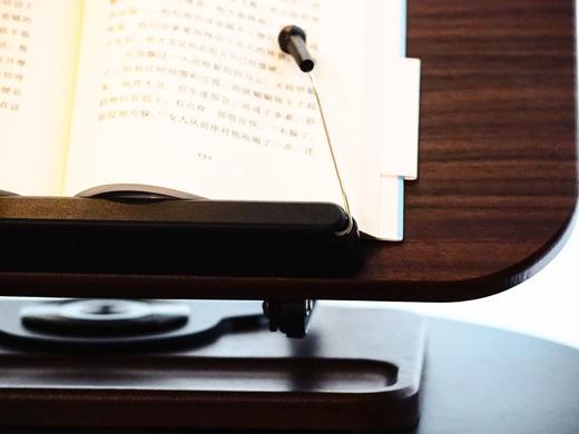 【文创爆款新品】黑胡桃色 木质底座可旋转阅读架 （底座可放笔）阅读神奇 新年礼物 广西师范大学出版社 商品图2