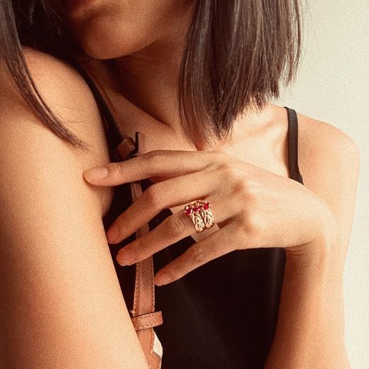 LHWINDSO 温莎珠宝   红叶戒指 商品图4