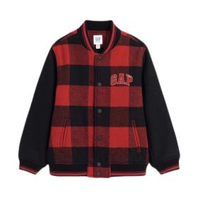 GAP 179.9元 棒球领夹克 (线上线下同时在售不保证有货，活动款不退不换介意勿拍) 618978-GJ