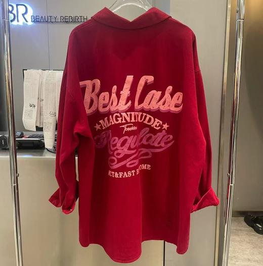 NC翻领印图案大版衬衫50902（红）秋季153240020321 商品图2