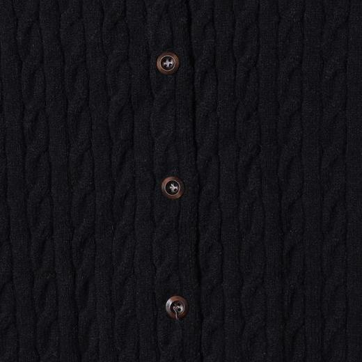 MY249SDSA男士秋冬新款痞帅男装慵懒风纽花拼接纽扣开衫毛衣简约百搭 商品图3