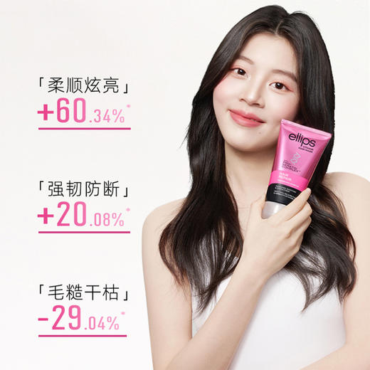 【另享梳子+粉色发油八粒装】1ellips意立诗角蛋白系列修护发膜 120g*2支 商品图4