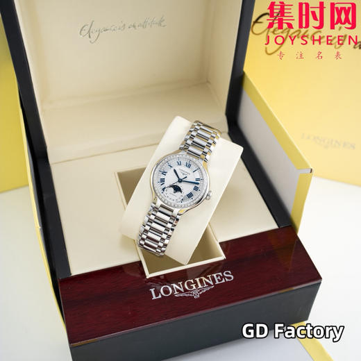 浪琴新款心月月相系列 钻圈罗马面 表径34mm 女士机械腕表 商品图2