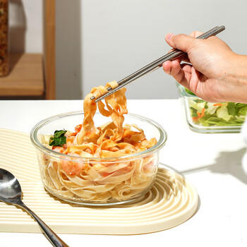 乐扣乐扣 带蒸汽孔耐热玻璃保鲜盒微波炉饭盒泡面碗便当盒餐盒650ml 商品图1