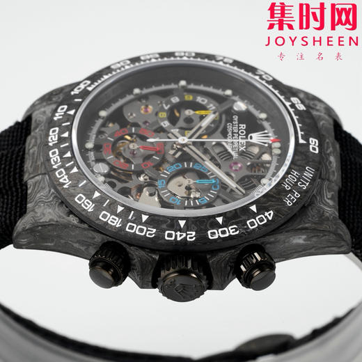 超轻 超轻 超轻！夜光神器！劳力士 Diw迪通拿碳纤维系列 改装迪通拿镂空款 高端改装4130机 男士腕表 镂空碳纤维迪通拿（超级夜光壳定制版） 商品图4