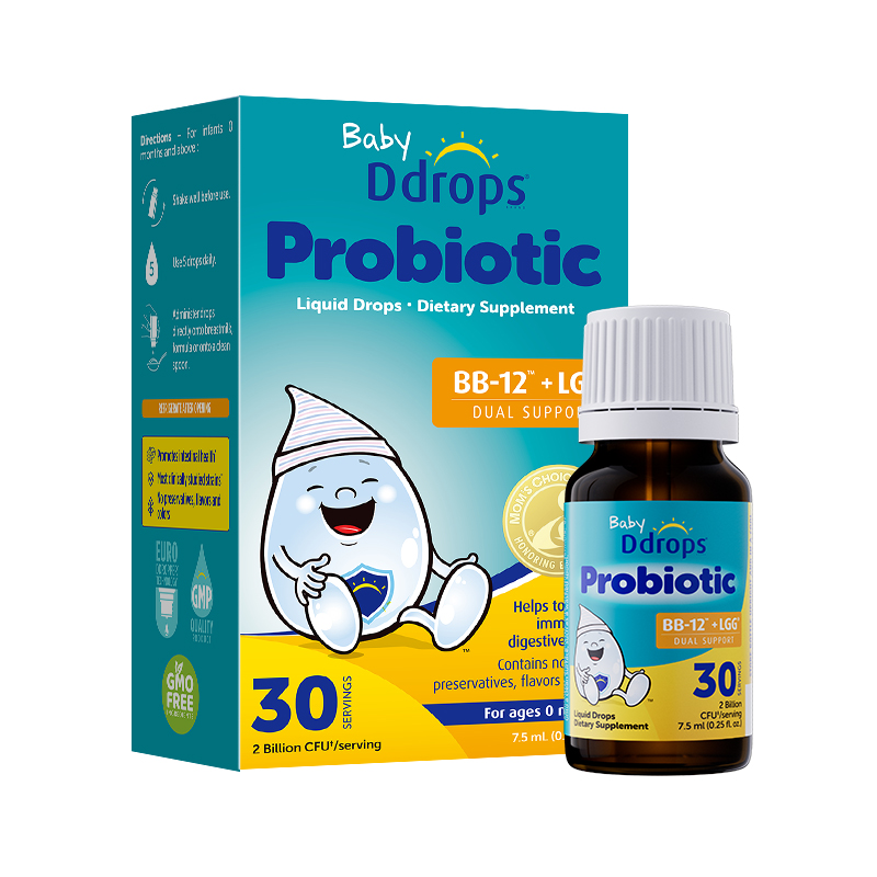 【含邮含税】Ddrops婴幼儿益生菌滴剂 BB-12+LGG 150滴 7.5ml/瓶