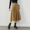 【内购】时尚通勤实用口袋垂感大摆倒褶显瘦半身裙A字百褶裙-144Q57417 商品缩略图1