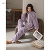 可人儿原创冬季舒棉绒女士睡衣韩系加厚保暖可外穿珊瑚绒家居服 商品缩略图1