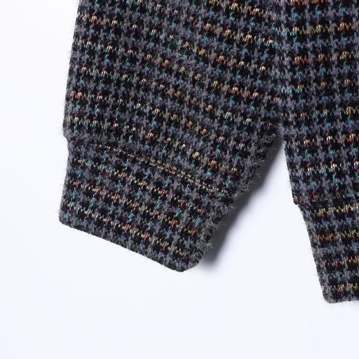 SDSA男士秋冬新款痞帅男装美式复古彩色格纹绒毛抽绳连帽卫衣百搭 商品图4