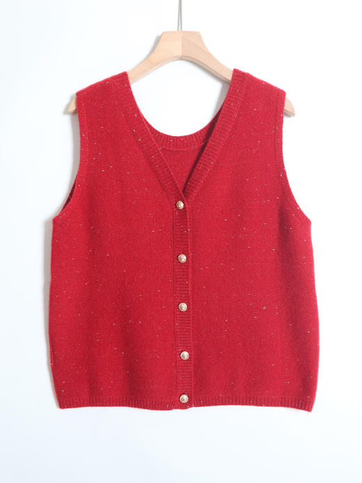 轻盈俏丽 | 100%羊绒两面穿背心马甲 商品图0