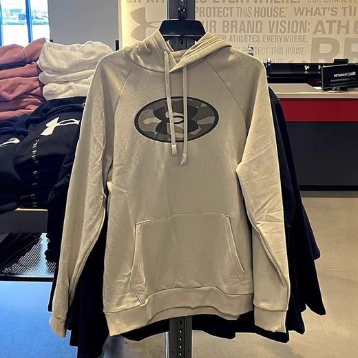 Under Armour/安德玛 男士秋季宽松棉混纺加绒袋鼠兜连帽套头卫衣 商品图0