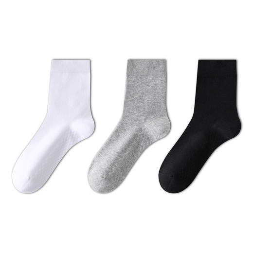 「7双礼盒装！好品质看得见」袜子男秋冬款艾草香薰中筒袜纯棉吸汗防臭长袜男士商务袜配饰 商品图4