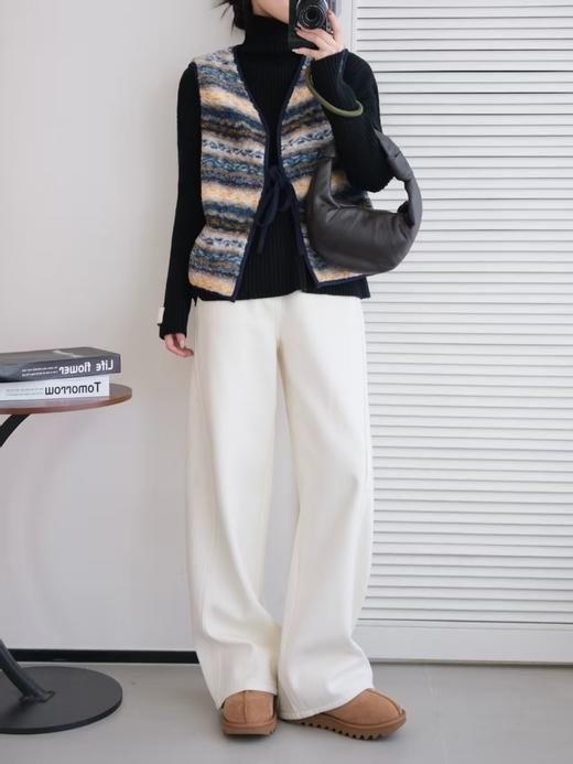 费尔岛Vintage毛茸茸复古氛围感百搭马甲 商品图14