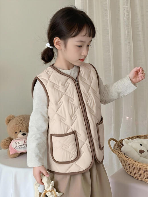 🔥校服搭档【马甲款-MUBENMI木本木米三明治棉服】始*鸟同款面料🔅 3M™新雪丽+🐑绵羊毛+ ♨️发热腈纶填充✔️三重保暖🔥 商品图1