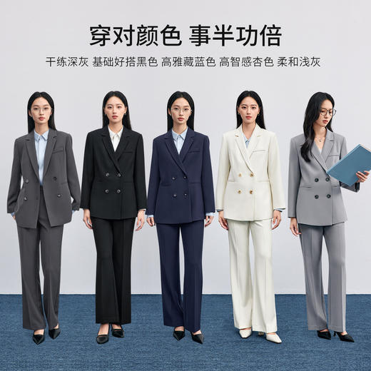 【内购】气质通勤职场OL风干练优雅面试会议经典西装外套-153XC8812X 商品图4