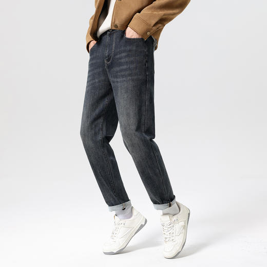 2025秋款男士直筒牛仔裤经典水洗日常百搭通勤显高显瘦长裤K&C 商品图7